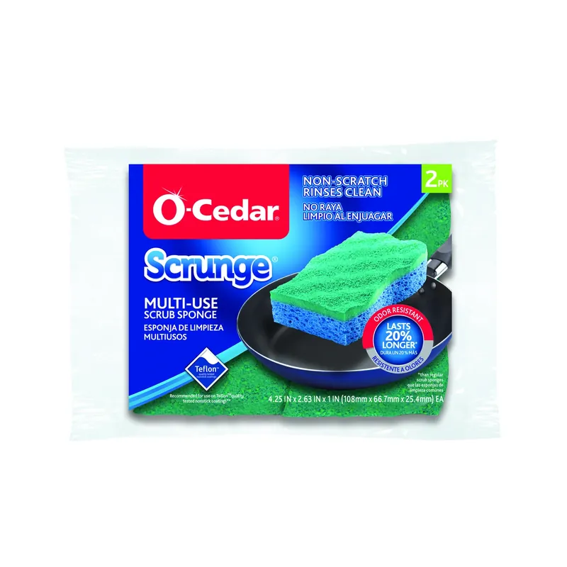 Scrunge Non-scratch Scrubber Sponge For Multi-purpose 4.25 In. L 2 Pk