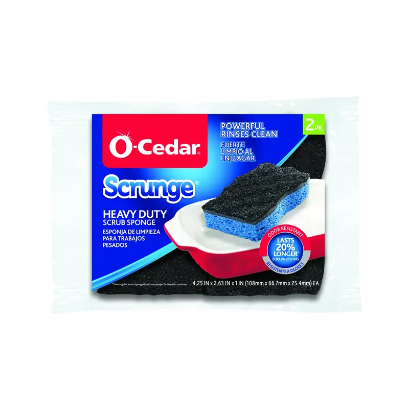 Scrunge Heavy Duty Sponge For All Purpose 4.25 In. L 2 Pk