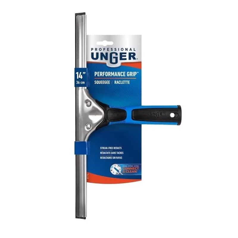 Performance 14‑inch Steel Squeegee With Rubber Blade