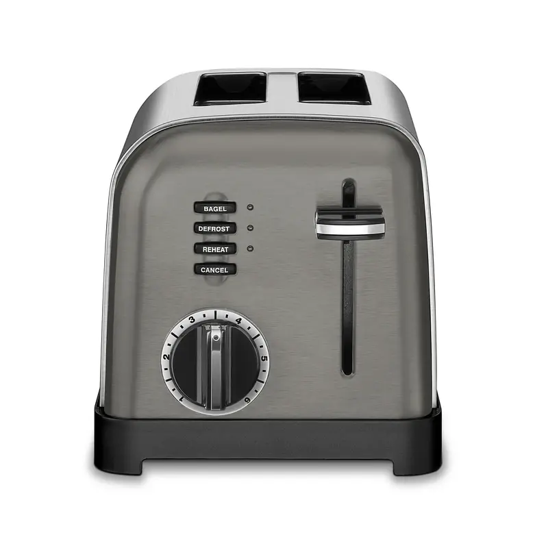Stainless Steel Silver 2-slot Toaster 8.27 In. H X 8 In. W X 11.26 In. D