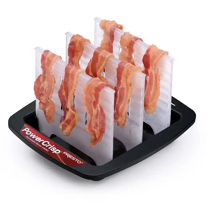 05101 Powercrisp Microwave Bacon Cooker With Cool Touch Handle