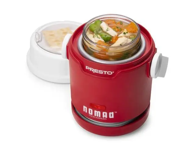 Nomad 1 Pint Mason Jar Traveling Food Warmer Model 06015 Red