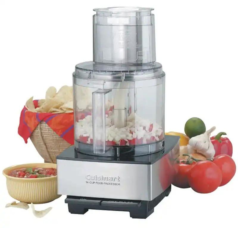 Custom 14 Cup Food Processor 720 Watts Brushed Stainless Steel Model Dfp-14bcny