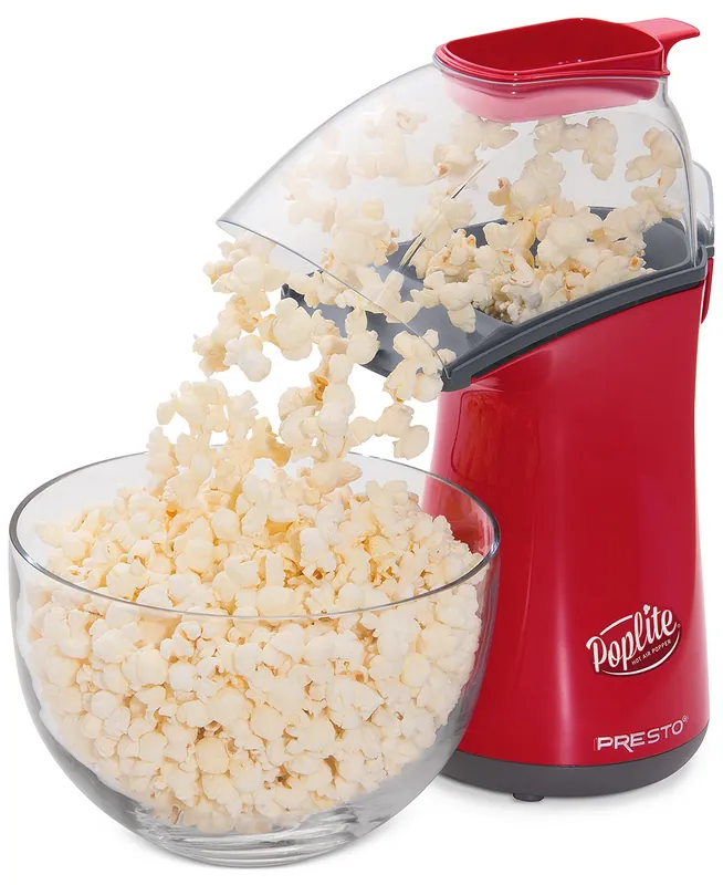 Poplite Hot Air Popper, Red, 18-cup