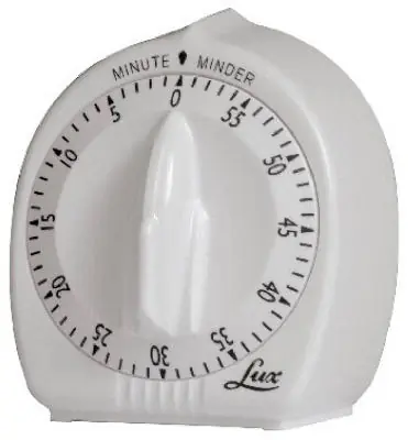Cooking Timer, 60-minute, White