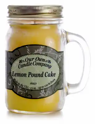 Mason Jar Candle, Lemon Cake, 13-oz.