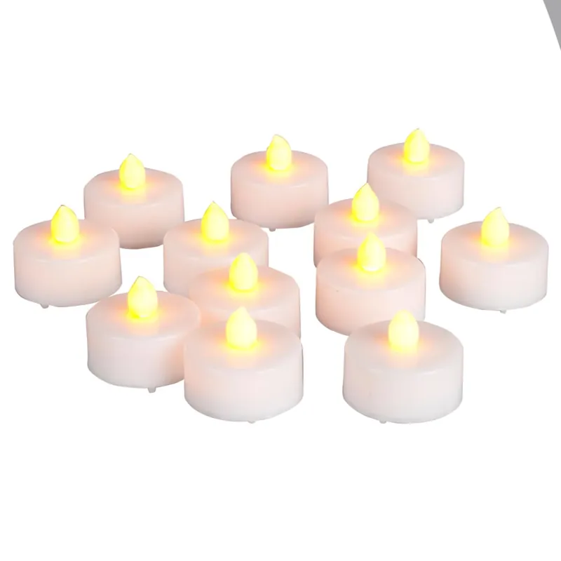 Ivory No Scent Scent Tealight Flameless Flickering Candle