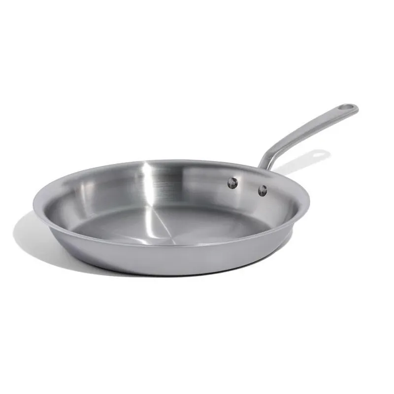 12‑inch Stainless Steel Fry Pan With Heat‑resistant Handles – Made In Cookware