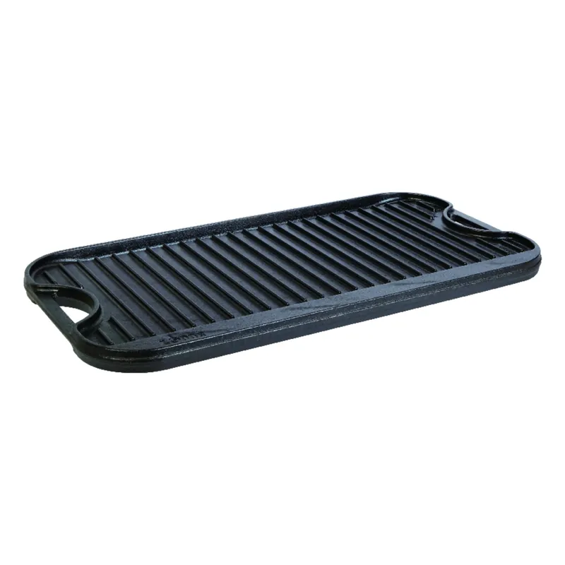 Logic Reversible Griddle, Seasoned Cast Iron, 20-in.