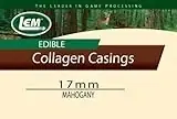 Edible Collagen Casings For Fresh Or Smoked Sausage - Mahogany - 17mm - 8 Lbs.