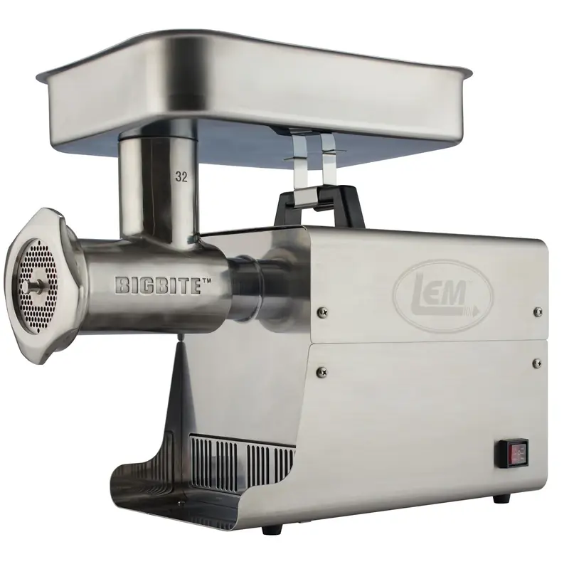 Big Bite 32 Stainless Steel Electric Meat Grinder 1.5 Hp 17 Lb Capacity
