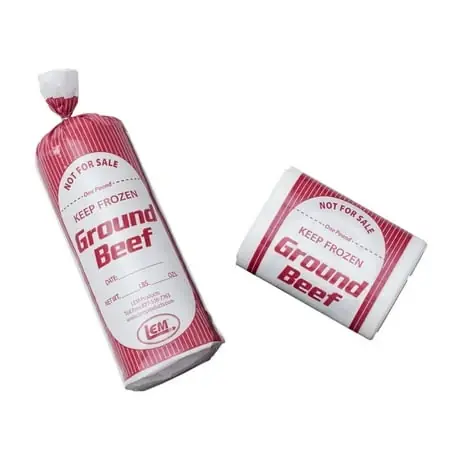 1 Ib Ground Beef Poly Bag 25 Count