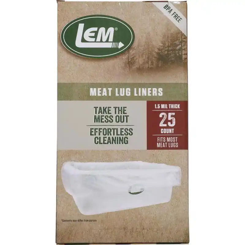 Clear Meat Lug Liners 25 Pk