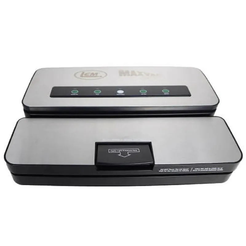 Maxvac 250 Industrial Vacuum Sealer With Bag Cutter And Holder, Silver/black