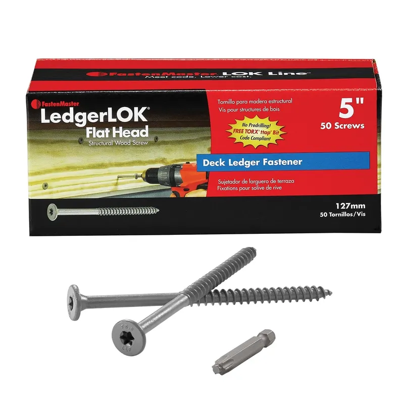 Ledgerlok No. 12 Each X 5 In. L Torx Ttap Flat Head Coarse Structural Screws