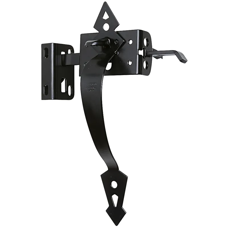 Thumb Gate Latch, Heavy-duty, Black