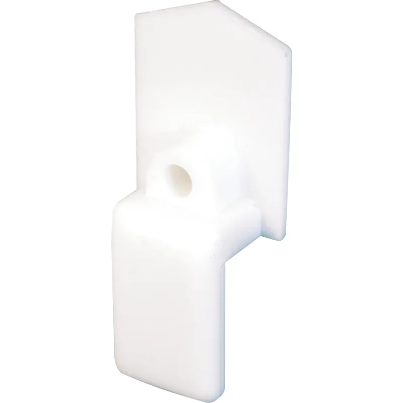 Prime-line 0.87 In. D X 0.81 In. L Matte White Plastic Closet Door Guide 1 Pc