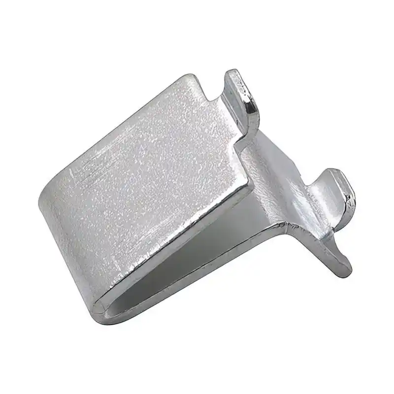 Silver Zinc Shelf Support Clip 0.63 In. Length 25 Lb Capacity