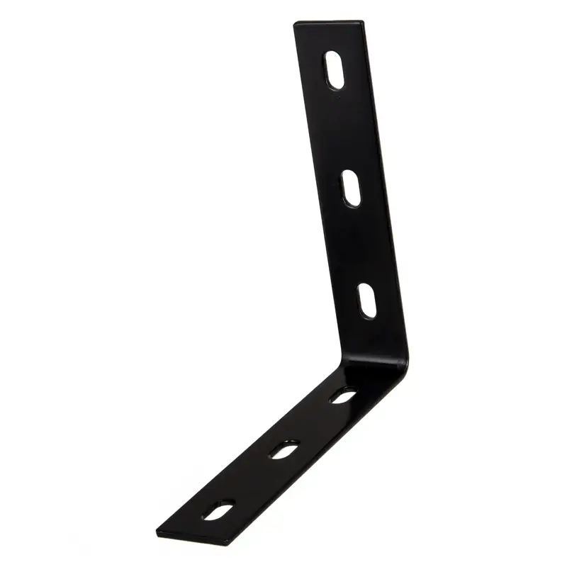 7 In. H X 1-1/2 In. W Black Steel Inside L Corner Brace