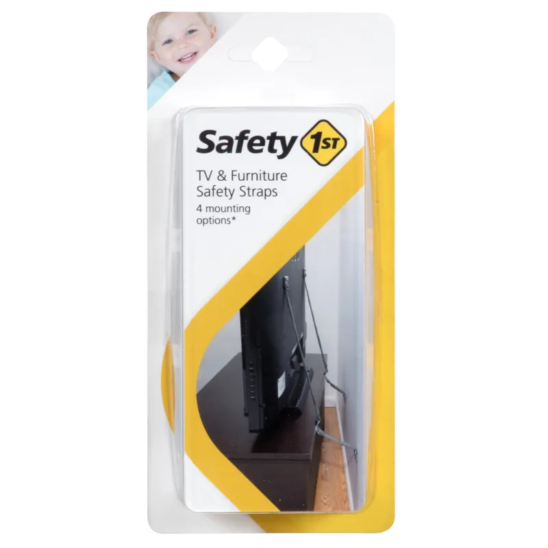 Black Nylon Furniture Strap 2 Pk