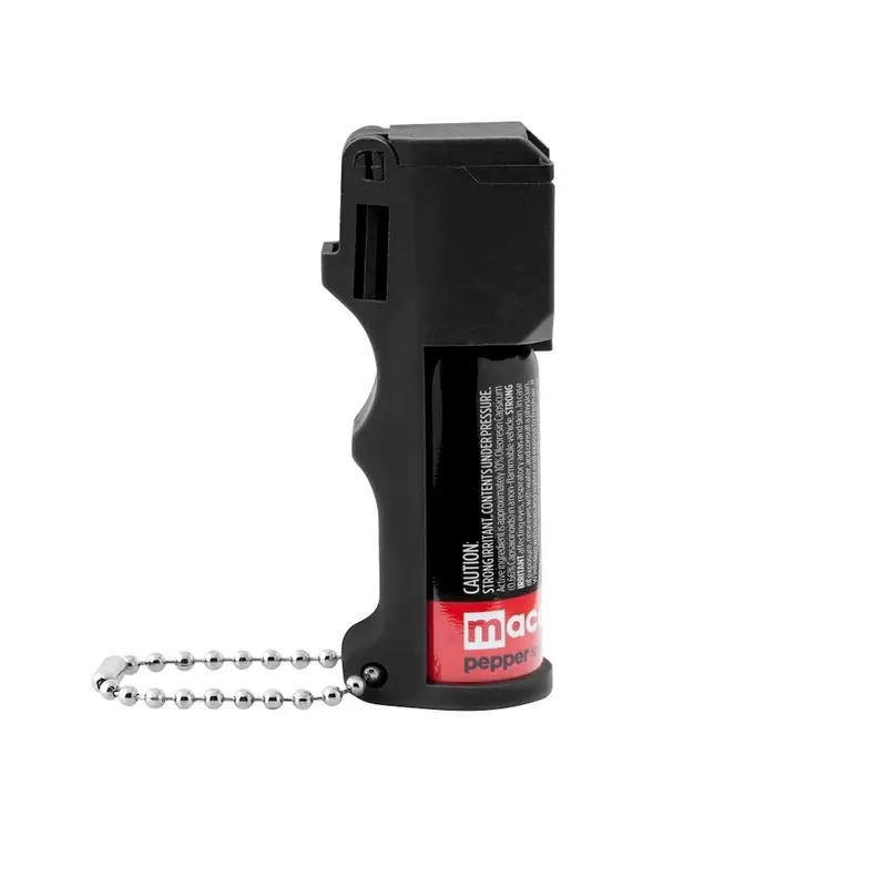Pocket Black Aluminum/plastic Pepper Spray - 10% Capsaicin, 15 Bursts, 10 Ft Range