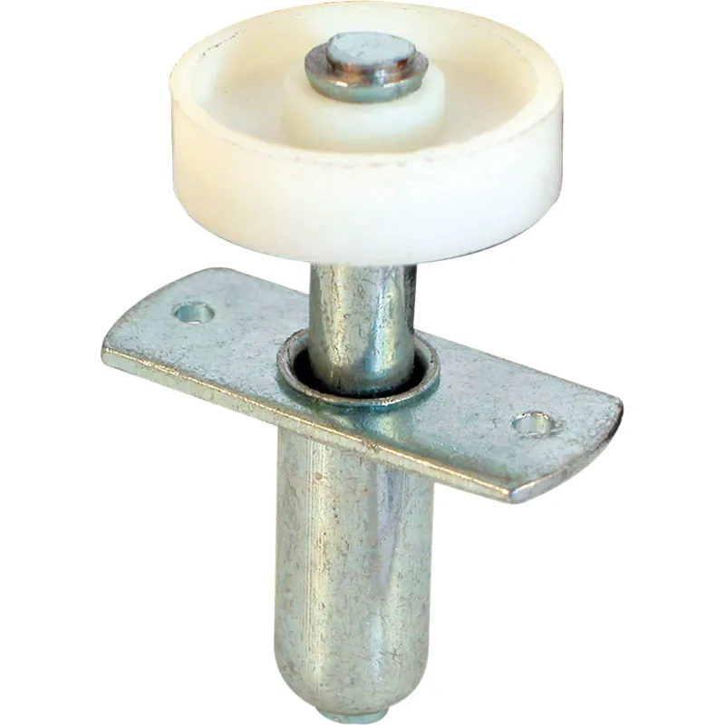 Prime-line 78 In. D X 1.75 In. L Mill White Steel Guide Wheel 2 Pc