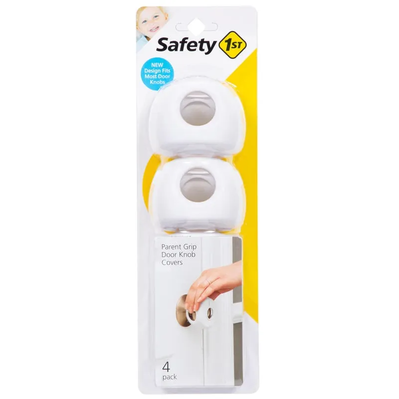 White Plastic Door Knob Covers 4 Pk