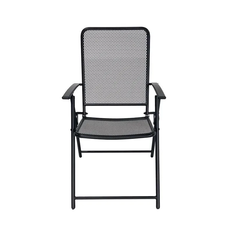 Black Steel Folding Chair – 250 lb Capacity