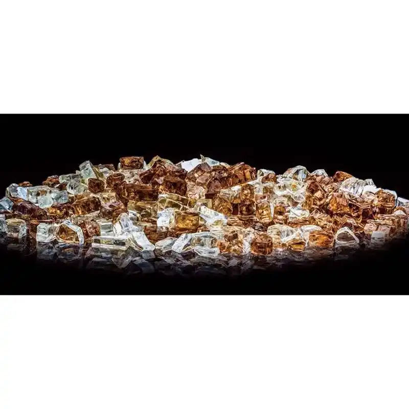 Lava Stream Desert Glass Fire Bowl Filler 8.66 In H X 4.92 In W X 5.12 In D
