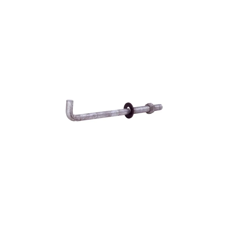 Grip-rite 1/2 In. D X 6 In. L Steel Hook Head Anchor Bolts 50 Pk
