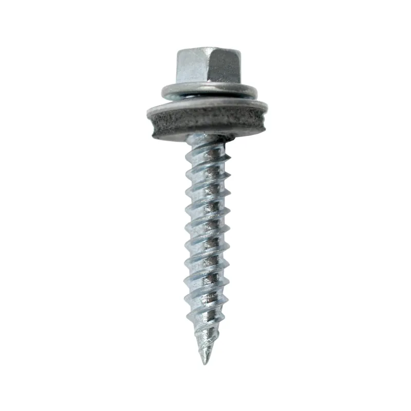 Grip-rite Pro-twist No. 9 Sizes X 1-1/2 In. L Hex Round Washer Head Sheet Metal Screws 1 Lb 91 Pk