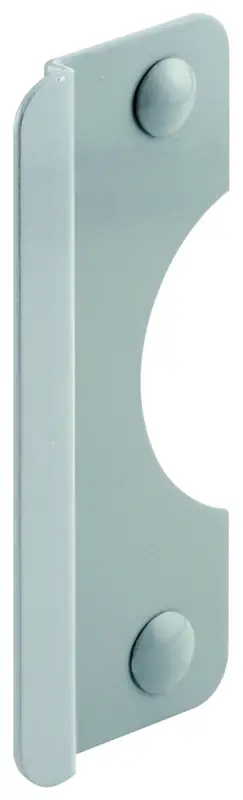 6 In. H X 2.625 In. L Painted Gray Steel Latch Guard For Out-swinging Doors
