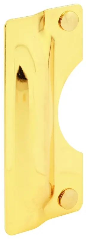 3 In. X 7 In. Polished Brass Latch Guard For Out-swinging Doors
