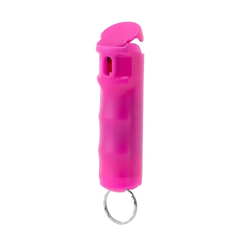 Hot Pink Plastic Pocket Pepper Spray - 3.25 In Height, 1 In Width, Model 80787