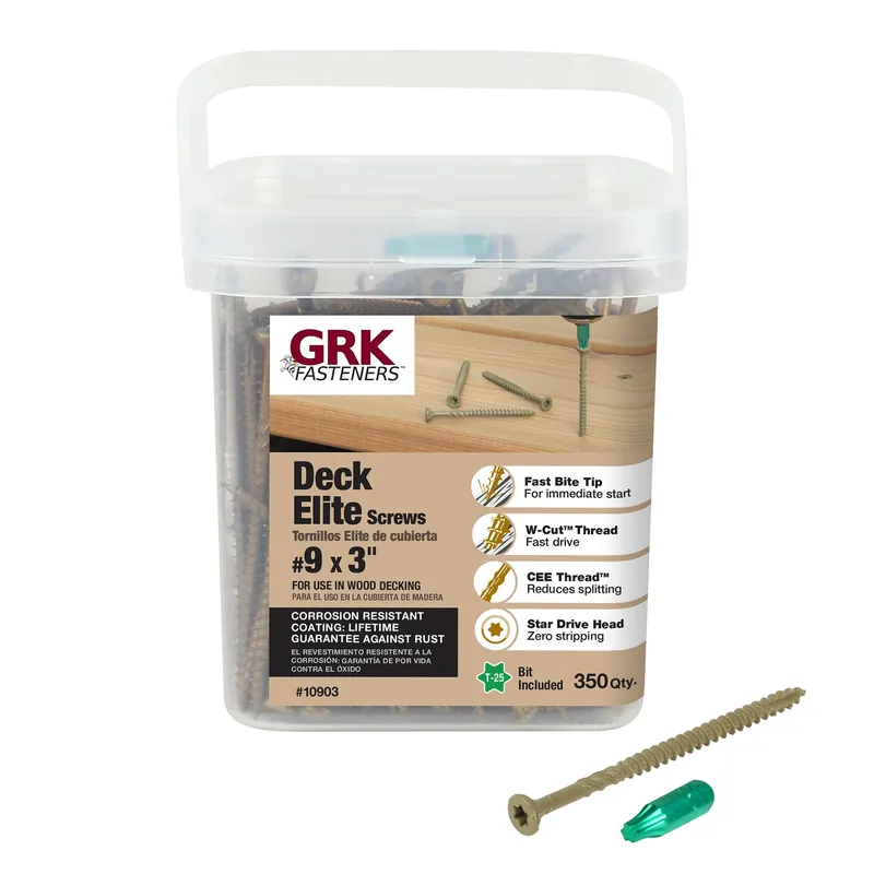 No. 9 X 3 In. L Star Climatek Coarse Wood Screws 350 Pk