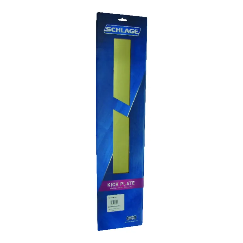 8 In. H X 34 In. L Bright Brass Aluminum Kickplate