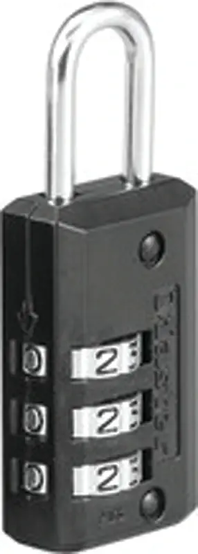 1-1/2 In. H X 1/2 In. W X 1-3/16 In. L Steel 3-dial Combination Luggage Lock