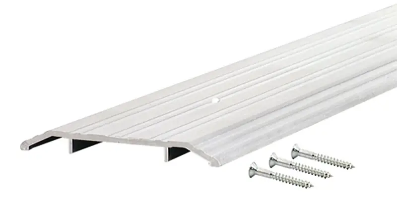 M-d 0.5 In. H X 6 In. W X 36 In. L Mill Aluminum Fluted Top Threshold Silver