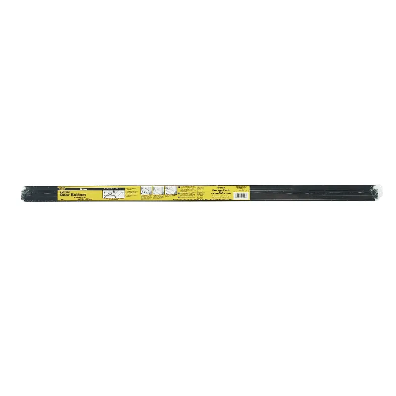 1.75 In. W. X 1.25 In. H. X 36 In. L. Bronze Vinyl L-shaped Door Bottom With Drip Cap For 1-3/8 & 1-3/4 In. Door