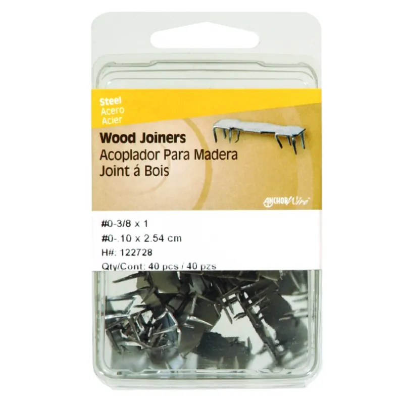 3/8 In. Wood Joiner Galvanized Steel Wood Joiner Flat Head 40 Pk