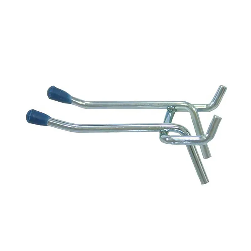 Zinc Plated Silver Steel 2 In. Peg Hooks 2 Pk