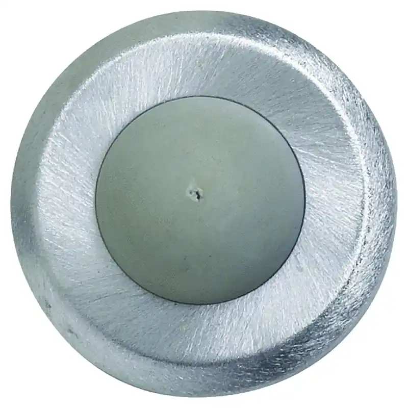 Convex Wall Bumper, Brushed Chrome