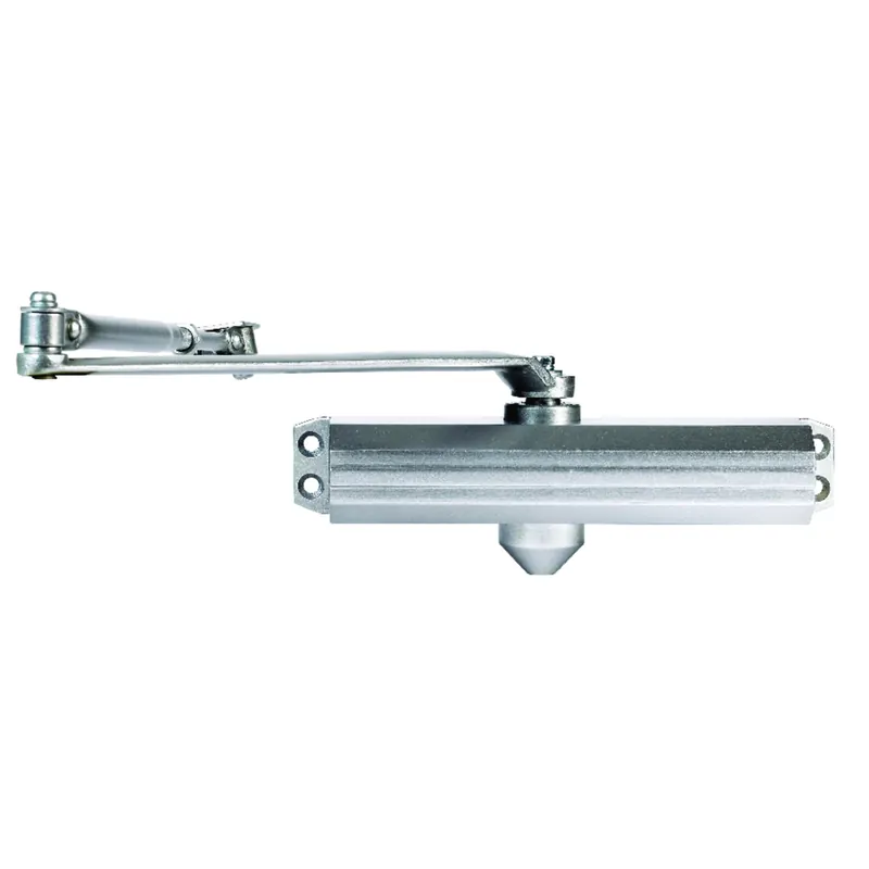 Commercial Door Closer, Aluminum Finish, Adjustable Size 1-4