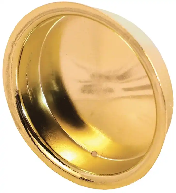 Prime-line 2.13 In. L Brass-plated Gold Steel Flush Mortise Finger Pull