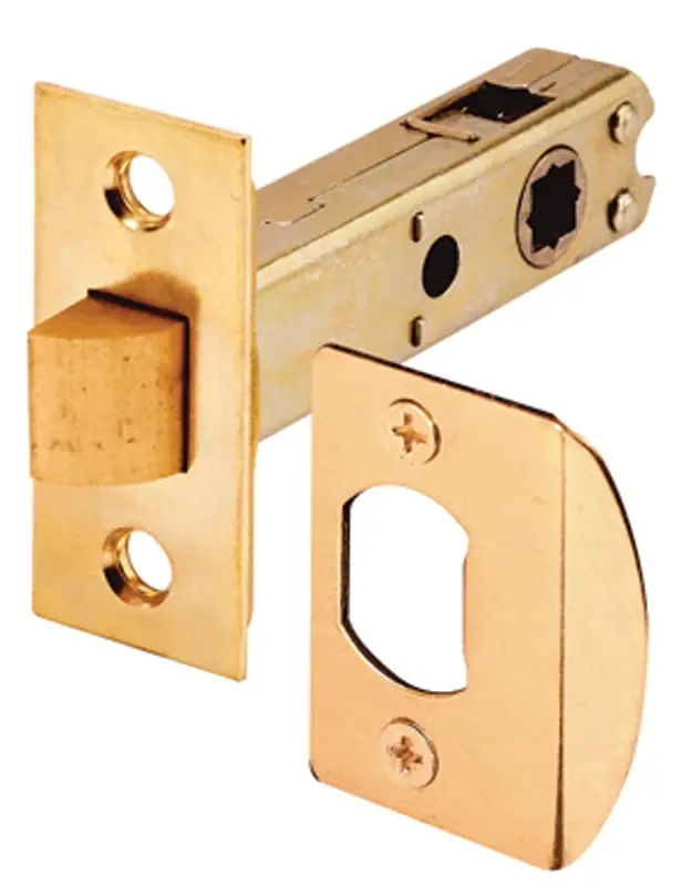 E 2281 Privacy/passage Tubular Latch With Bright Brass Finish