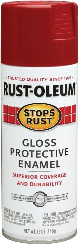 Stops Rust Spray Enamel, Regal Red Gloss, 12-oz.