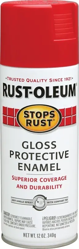 Stops Rust Spray Enamel, Sunrise Red Gloss, 12-oz.