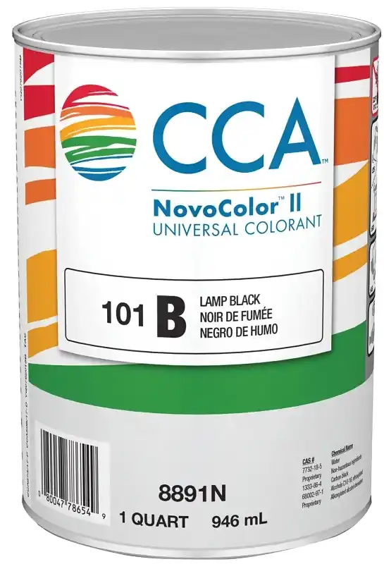 Novocolor Ii Paint Colorant, Lamp Black, 1 Quart - No Voc Universal Colorant