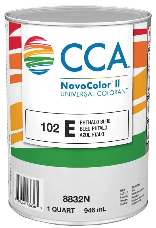 Novocolor Ii Paint Colorant, Phthalo Blue, 1 Quart - No Voc