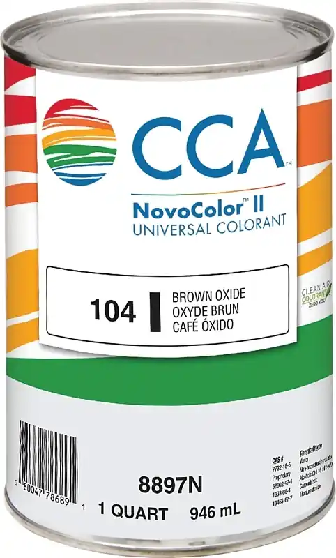 Novocolor Ii Paint Colorant, Brown Oxide, 1 Quart - Zero Voc